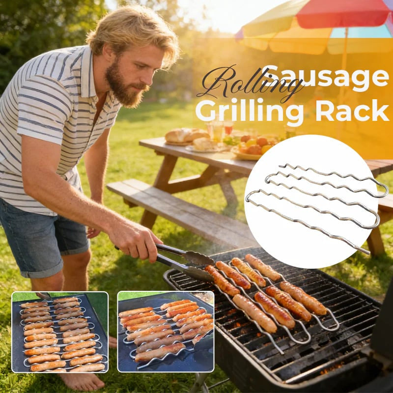 Stainless Steel Sausage Holder & Roller