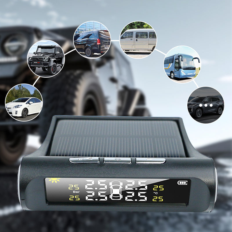 Solar Real-Time Four-Wheel Display Tire Pressure Monitor