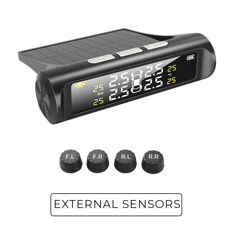 Solar Real-Time Four-Wheel Display Tire Pressure Monitor