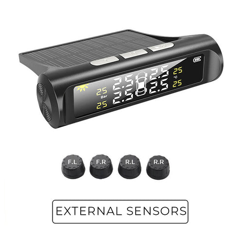 Solar Real-Time Four-Wheel Display Tire Pressure Monitor