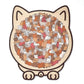Adorable Cat-Shaped Wooden Jigsaw Puzzle