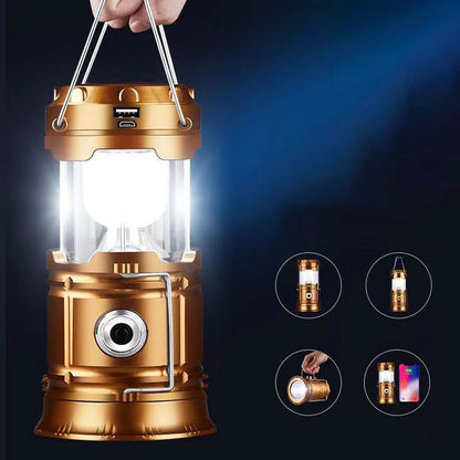 Solar Powered Retractable Camping Light