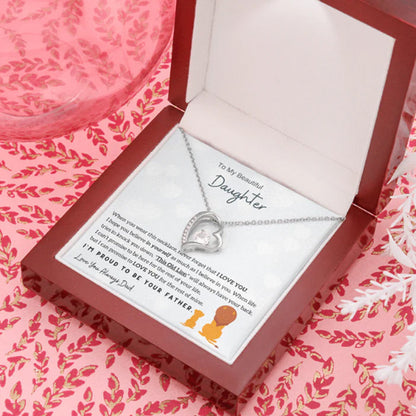 To My Daughter Necklace from Dad