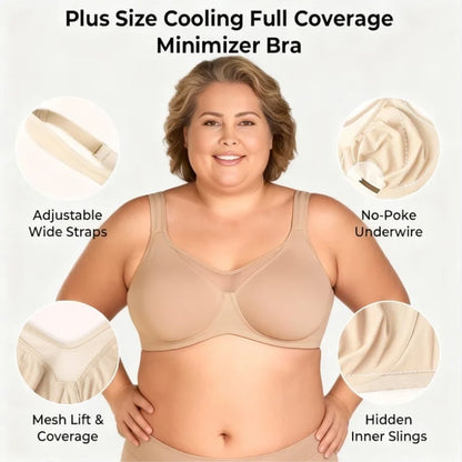 🏆 Last Day Special Price £7.99 ! 💐Women's Elegant Sheer Full Coverage Plus Size Bra