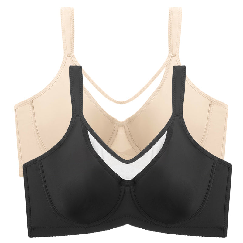 ⏳HOT SALE -BUY 1 GET 1 FREE !!!🖤Women's Elegant Sheer Full Coverage Underwire Non-padded Plus Size Bra