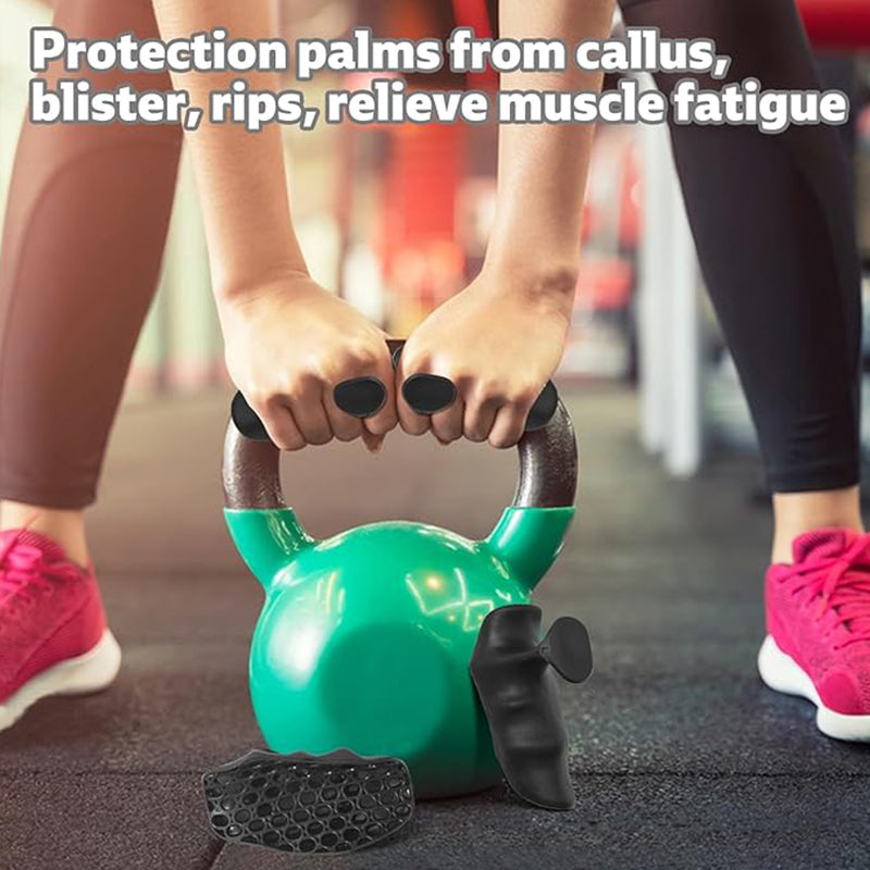 Silicone Fingerless Workout Gym Grips Set