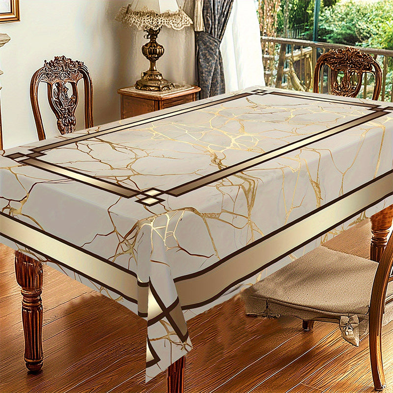 ⏳50% OFF⏰Waterproof Marble-Print Tablecloth