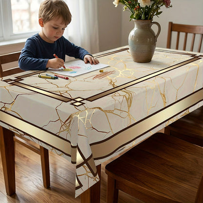 ⏳50% OFF⏰Waterproof Marble-Print Tablecloth