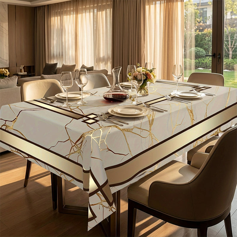 ⏳50% OFF⏰Waterproof Marble-Print Tablecloth