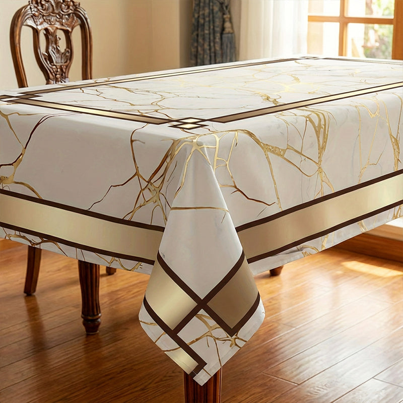 ⏳50% OFF⏰Waterproof Marble-Print Tablecloth