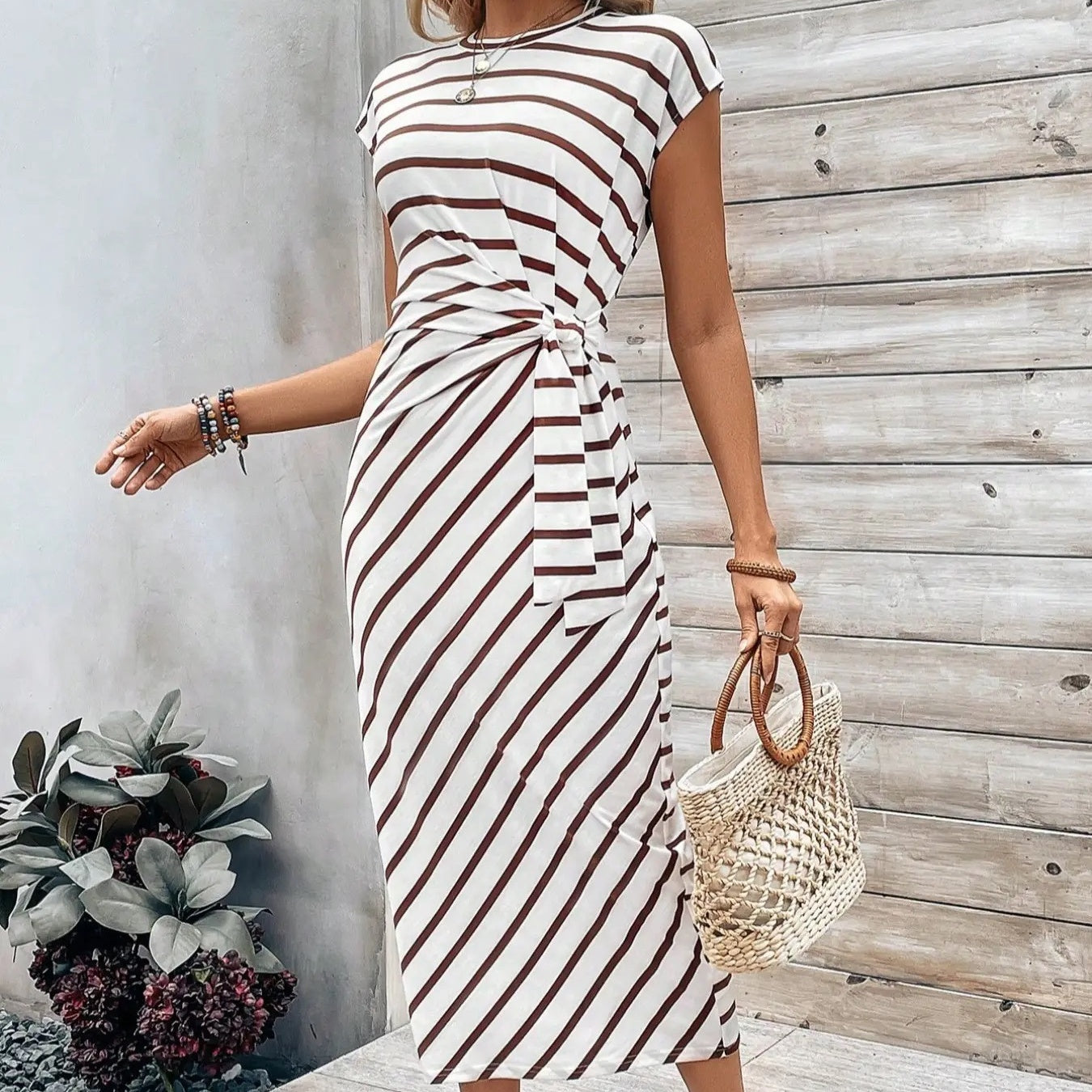 ⏳LAST DAY SALE 70% OFF!!💕Women's Elegant Tie Waist Dress