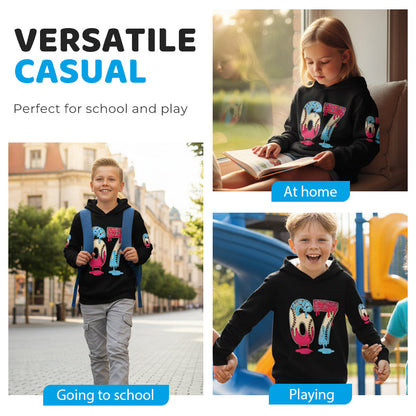 Kids' Funny 67 Meme Hooded Sweatshirt
