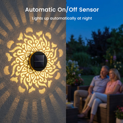 💡💓Surprise Price: Only £7.99!!🔥Solar-Powered Mandala Projector Light🎁🏠