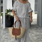⏳Hot Pick 70%OFF⏰Women's Drawstring Top & Pants 2-Piece Set – Relaxed Fit, Comfortable & Perfect for Lounging or Everyday Style 🌸