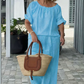 ⏳Hot Pick 70%OFF⏰Women's Drawstring Top & Pants 2-Piece Set – Relaxed Fit, Comfortable & Perfect for Lounging or Everyday Style 🌸