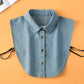 Detachable Denim Fake Collar for Women
