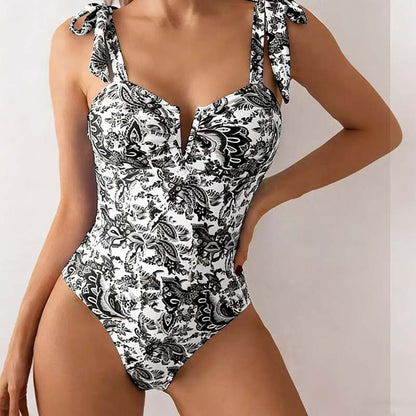 Women's Fashion Printed One-Piece Swimsuit