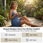 🥳Last Day Special Price ￡13.99!!🌿 50% OFF! Women‘s Ribbed Knit Romper – Breathable & skin-friendly, keeps shape. Flared skirt with hidden shorts, no riding up. 6 colors. Effortless everyday elegance. 👙✅