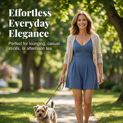 🥳Last Day Special Price ￡13.99!!🌿 50% OFF! Women‘s Ribbed Knit Romper – Breathable & skin-friendly, keeps shape. Flared skirt with hidden shorts, no riding up. 6 colors. Effortless everyday elegance. 👙✅