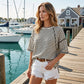 Women's Striped Relaxed Fit T-Shirt