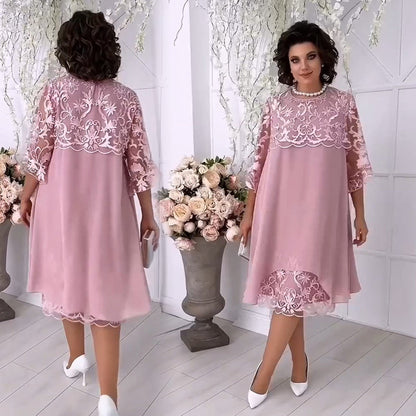 🔥Summer Sale 🔥Sheer Breeze Layered Lace Dress