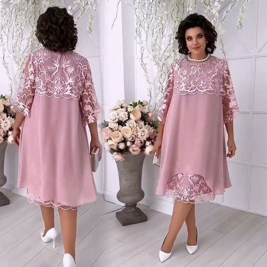 🔥Summer Sale 🔥Sheer Breeze Layered Lace Dress