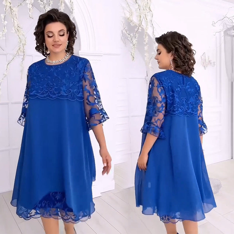 🔥Summer Sale 🔥Sheer Breeze Layered Lace Dress