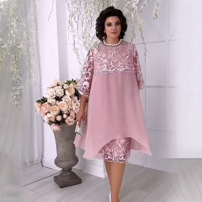 🔥Summer Sale 🔥Sheer Breeze Layered Lace Dress
