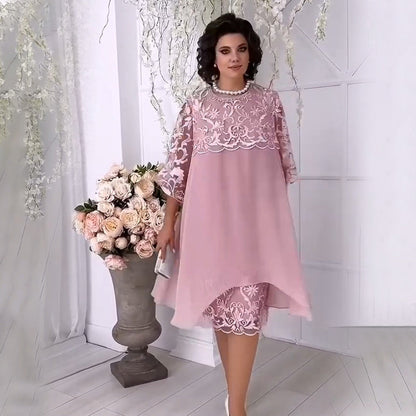 🔥Summer Sale 🔥Sheer Breeze Layered Lace Dress
