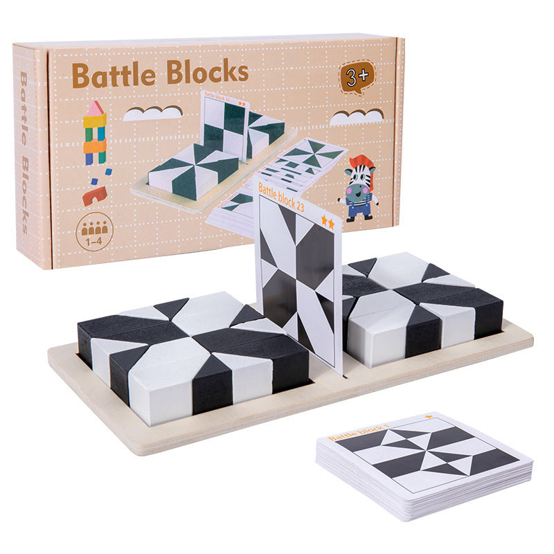 🔥2026 Hot  Sale🔥Creative Black & White Block Puzzles Set for Kids