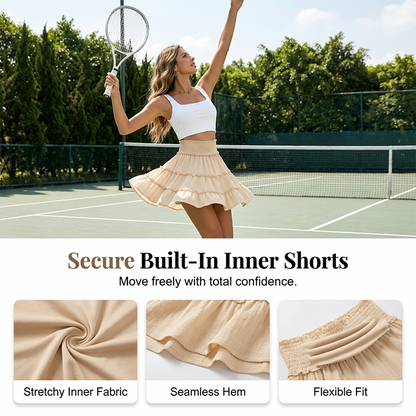 💃🏻 Limited Time Special Price ￡13.99!!🌞Women's High-Waisted Tiered Ruffle Mini Skirt