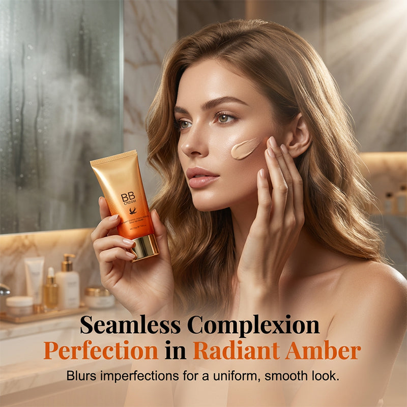 🧡Final 3 Hours:Buy 1 Get 1 Free ：ONLY ￡9.99!!!🧡Hydrating BB Cream for a Flawless, Natural Finish