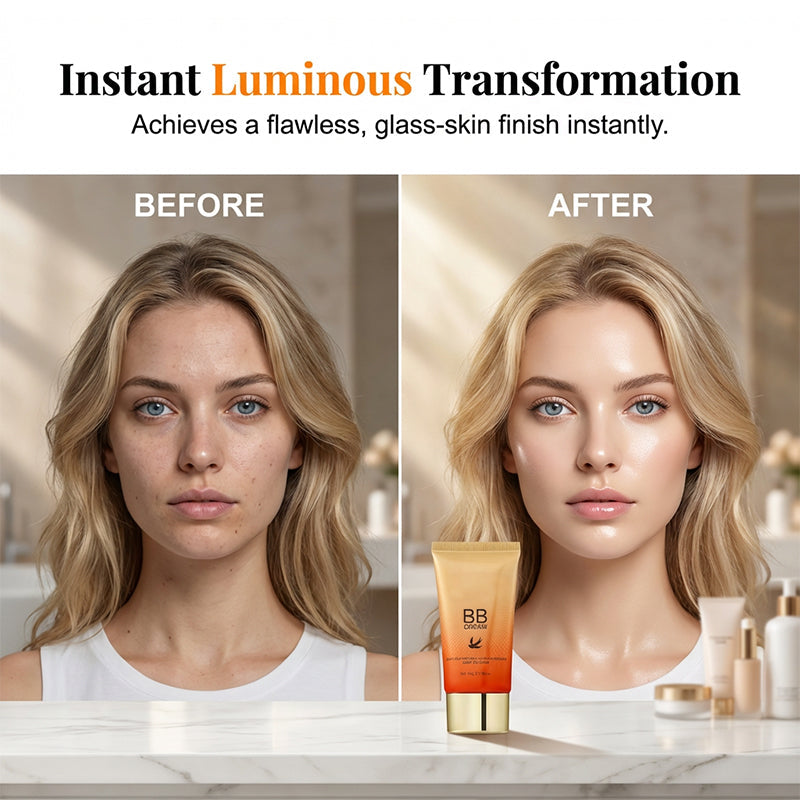 🧡Final 3 Hours:Buy 1 Get 1 Free ：ONLY ￡9.99!!!🧡Hydrating BB Cream for a Flawless, Natural Finish