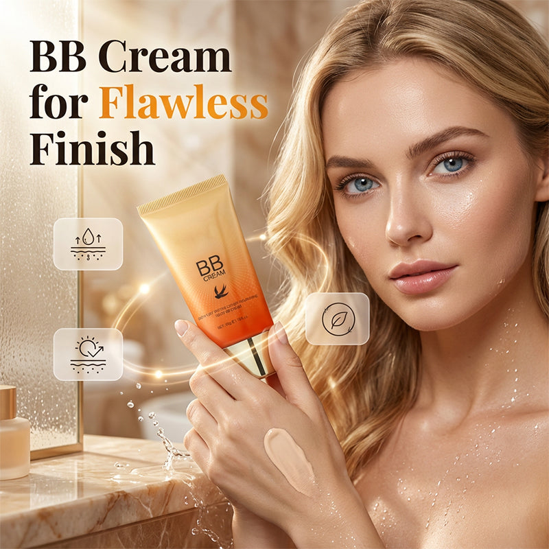 🧡Final 3 Hours:Buy 1 Get 1 Free ：ONLY ￡9.99!!!🧡Hydrating BB Cream for a Flawless, Natural Finish
