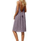 🔥Hot Sale 45% Off🔥Sexy Backless Cami Dress with Adjustable Drawstring