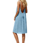 🔥Hot Sale 45% Off🔥Sexy Backless Cami Dress with Adjustable Drawstring