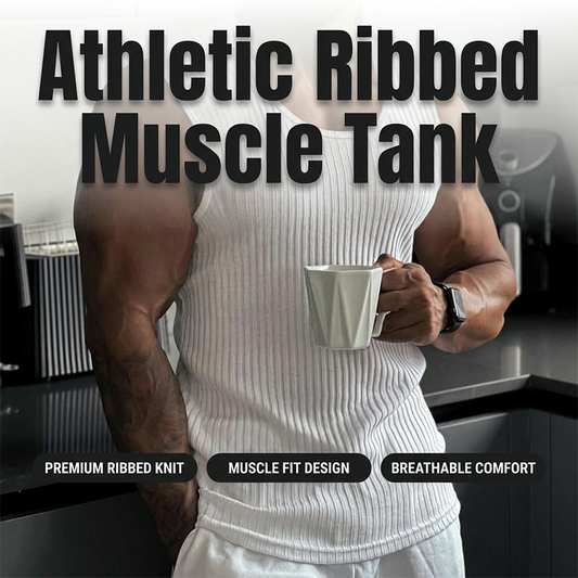 🏆Last Day Special Price ￡13!!💐2026 Men's Ribbed Knit Slim Fit Tank Top