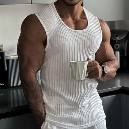 🏆Last Day Special Price ￡13!!💐2026 Men's Ribbed Knit Slim Fit Tank Top