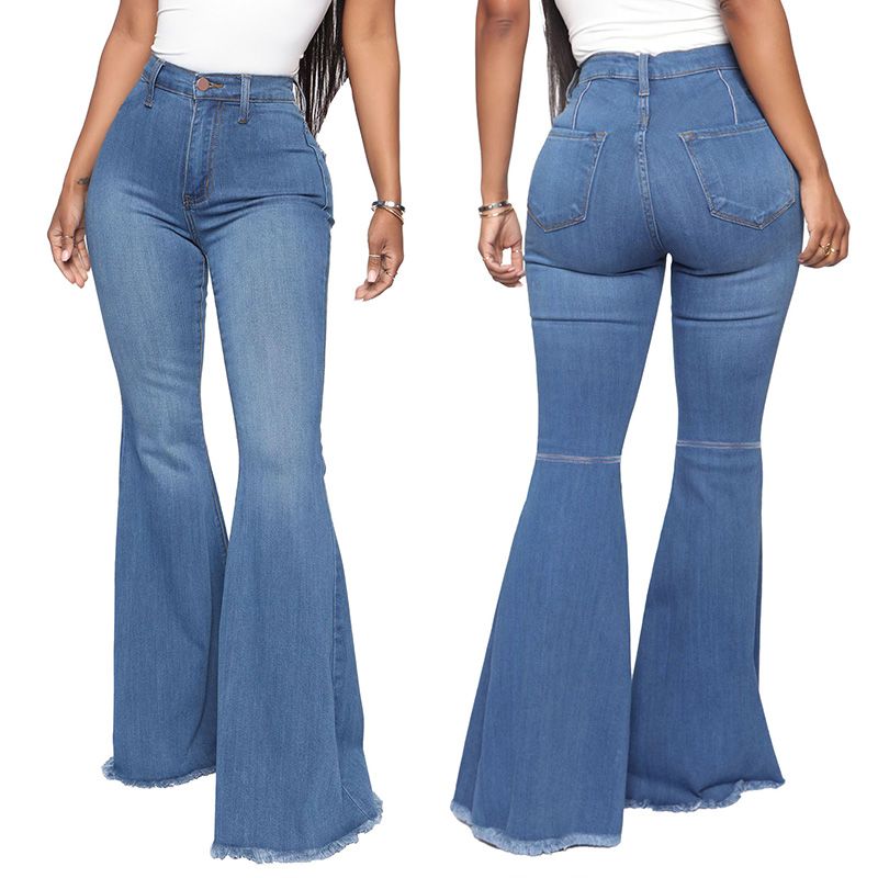 🔥 50% OFF NOW!🔥Women’s High-waist Stretch Flared Denim Pants