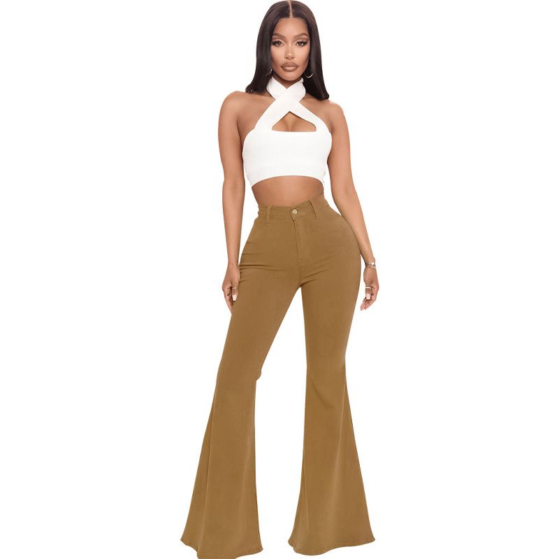 🔥 50% OFF NOW!🔥Women’s High-waist Stretch Flared Denim Pants