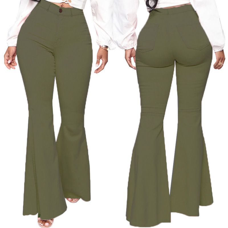 🔥 50% OFF NOW!🔥Women’s High-waist Stretch Flared Denim Pants