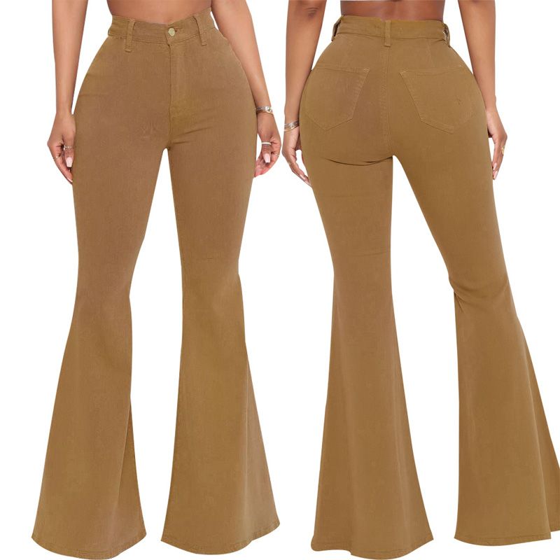 🔥 50% OFF NOW!🔥Women’s High-waist Stretch Flared Denim Pants