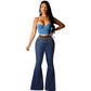 🔥 50% OFF NOW!🔥Women’s High-waist Stretch Flared Denim Pants