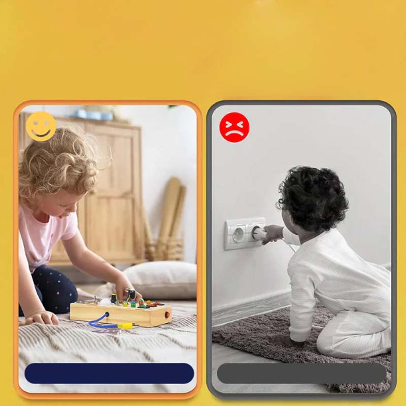Gifts For Children🎁Wooden Busy Board Toys with LED Lights