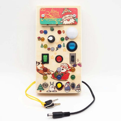 Gifts For Children🎁Wooden Busy Board Toys with LED Lights