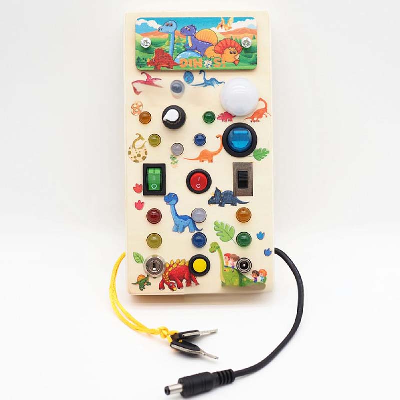 Gifts For Children🎁Wooden Busy Board Toys with LED Lights