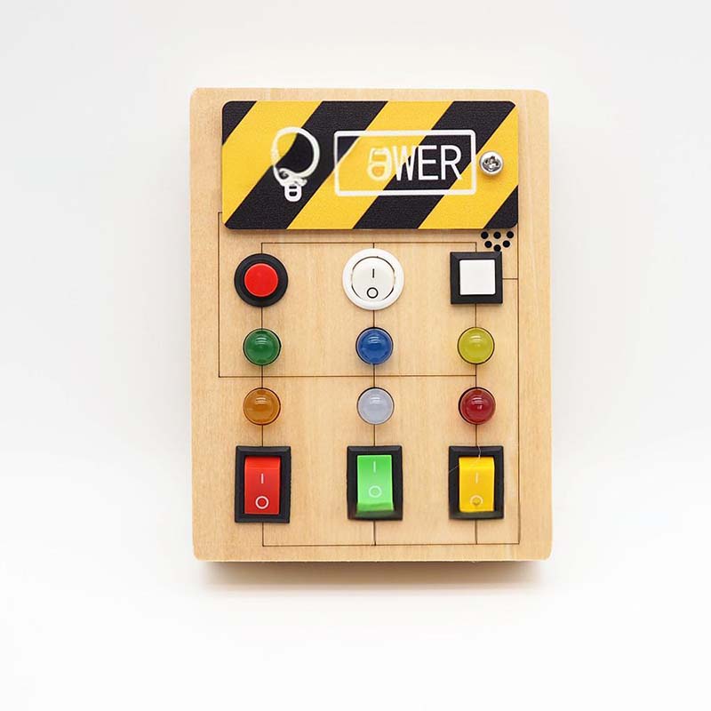Gifts For Children🎁Wooden Busy Board Toys with LED Lights
