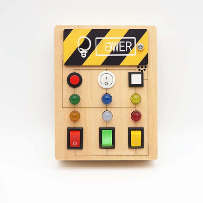 Gifts For Children🎁Wooden Busy Board Toys with LED Lights
