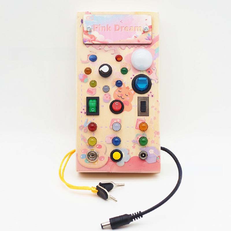 Gifts For Children🎁Wooden Busy Board Toys with LED Lights