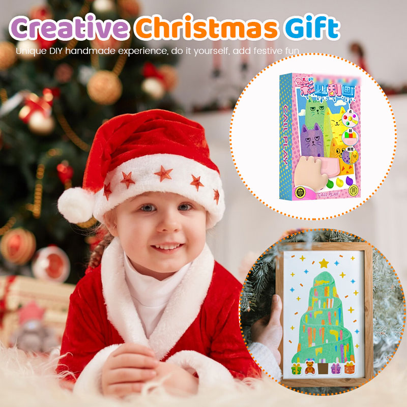 Gifts For Children🎁DIY Rainbow Scratch Christmas Painting